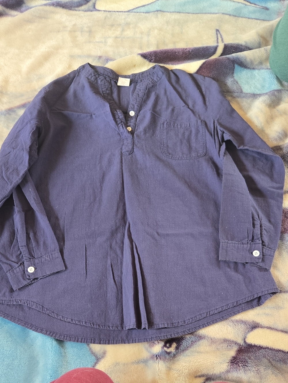 3/$20 Women’s Navy Blue Long Sleeve Henley Top
